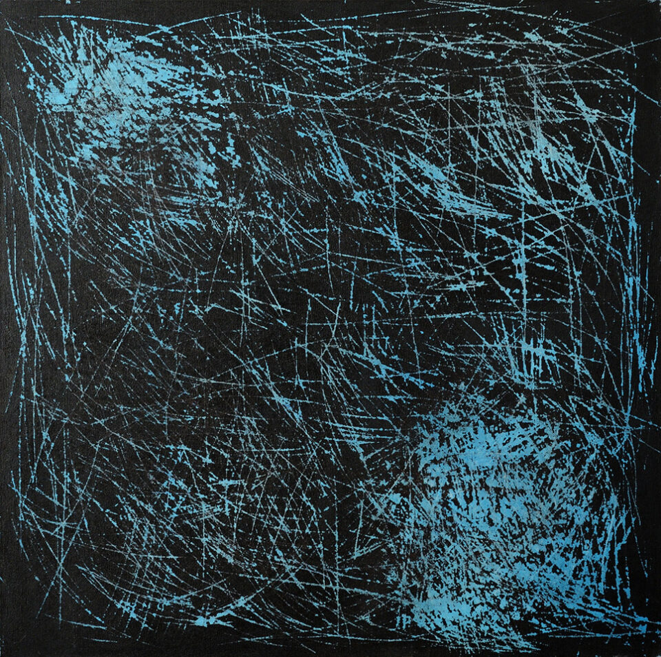 Mixed media on canvas by Romanian artist Augustin Razvan Radu