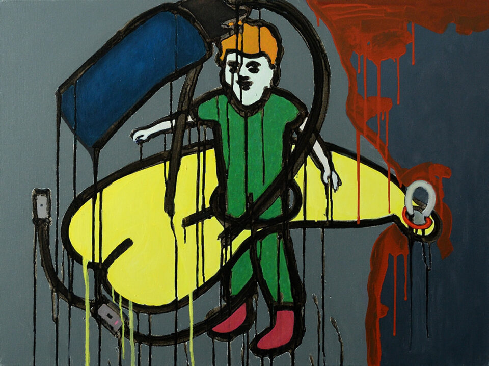 Oil painting by Romanian artist Augustin Razvan Radu