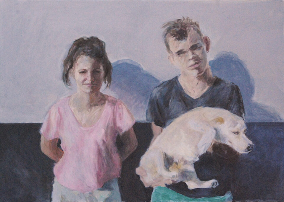 Acrylic painting by Romanian artist Augustin Razvan Radu