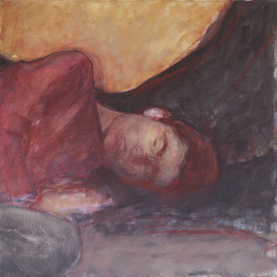 Mixed media on canvas by Romanian artist Augustin Razvan Radu