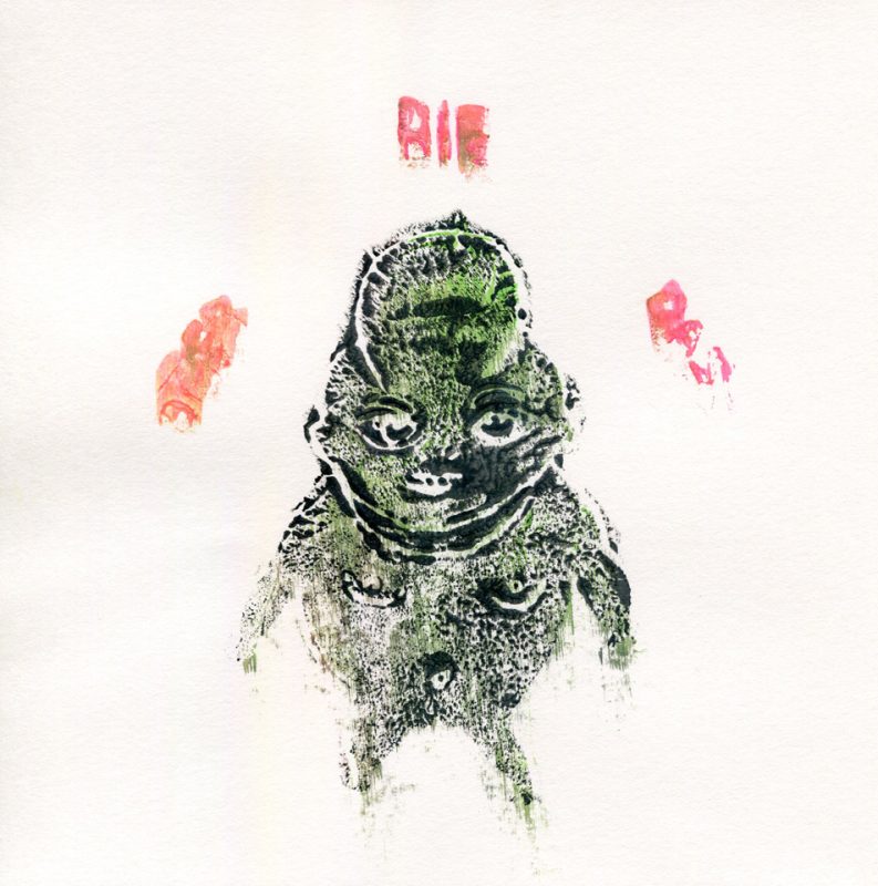 Der Die Das - Gouache on paper by Romanian painter Augustin Razvan Radu