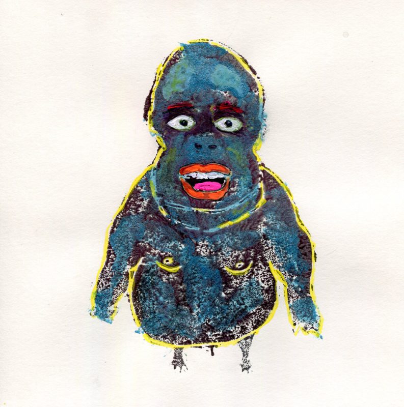 Der Die Das - Gouache on paper by Romanian painter Augustin Razvan Radu