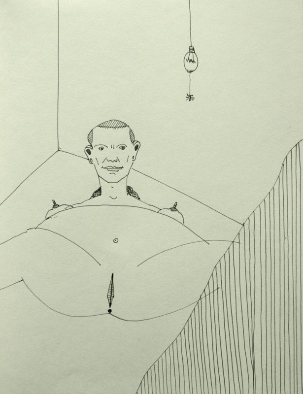 Drawing by Romanian artist Augustin Razvan Radu