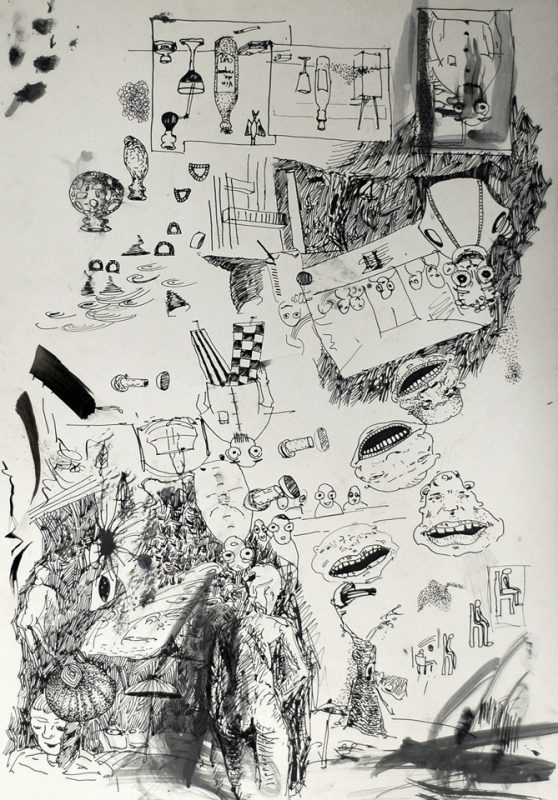 Drawing by Romanian artist Augustin Razvan Radu