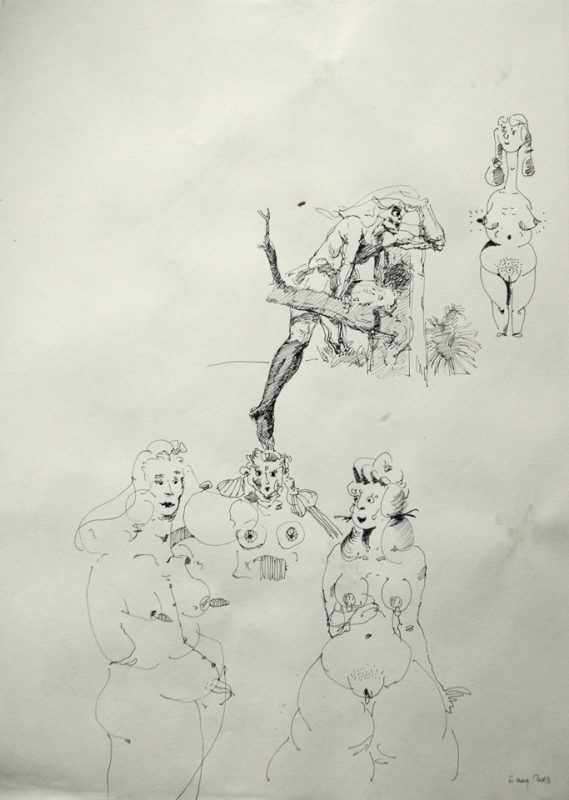 Drawing by Romanian artist Augustin Razvan Radu
