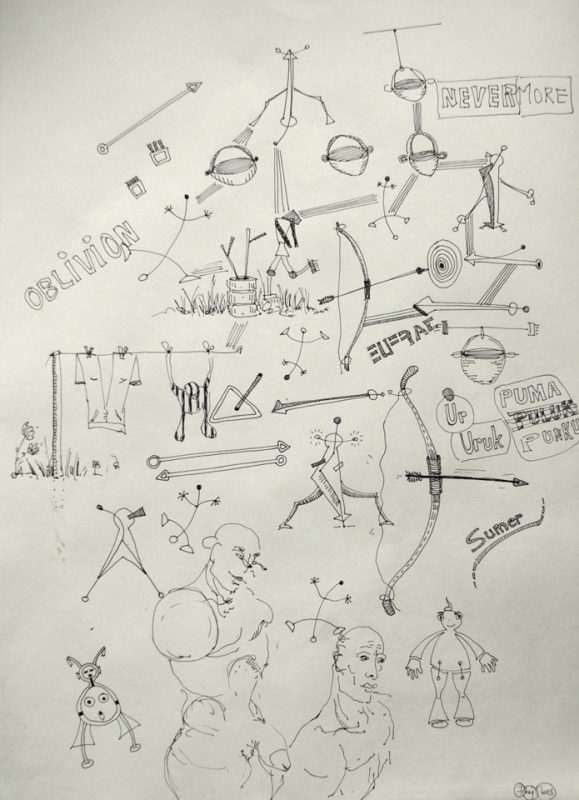 Drawing by Romanian artist Augustin Razvan Radu
