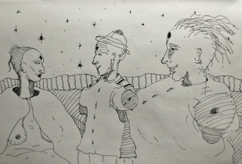 Drawing by Romanian artist Augustin Razvan Radu