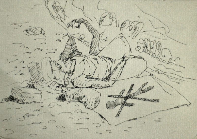 Drawing by Romanian artist Augustin Razvan Radu