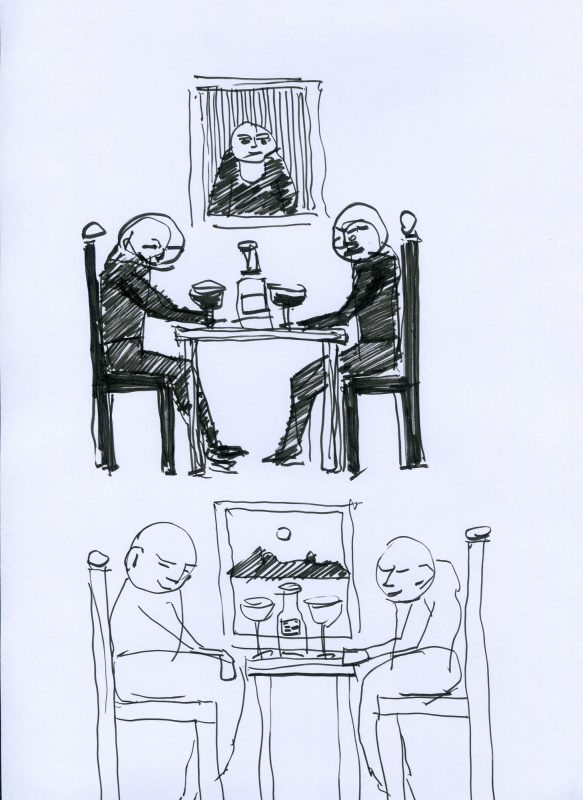 Drawing by Romanian artist Augustin Razvan Radu