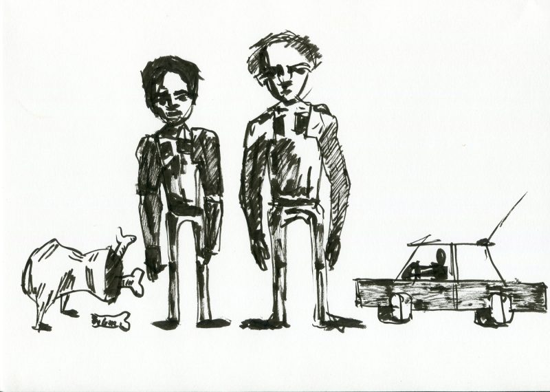 Drawing by Romanian artist Augustin Razvan Radu