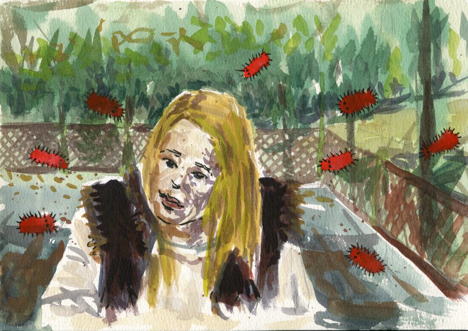 Watercolour on paper by Romanian artist Augustin Razvan Radu