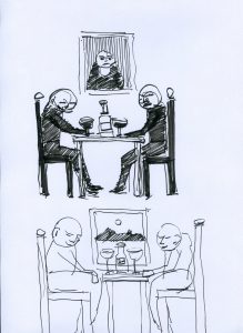 Drawing by Romanian artist Augustin Razvan Radu