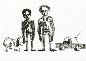 Drawing by Romanian artist Augustin Razvan Radu