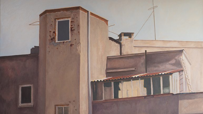 Contemporary oil painting from CS 1.9.89 series by Augustin Razvan Radu