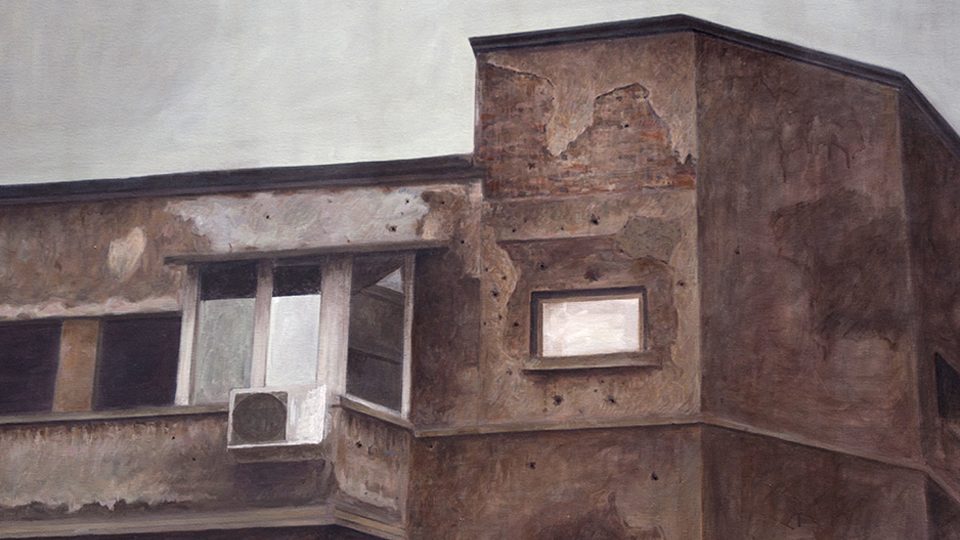Oil painting by Romanian artist Augustin Razvan Radu