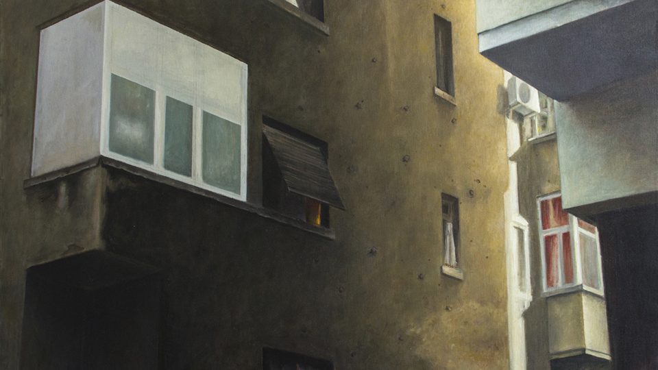 Oil painting by Romanian artist Augustin Razvan Radu