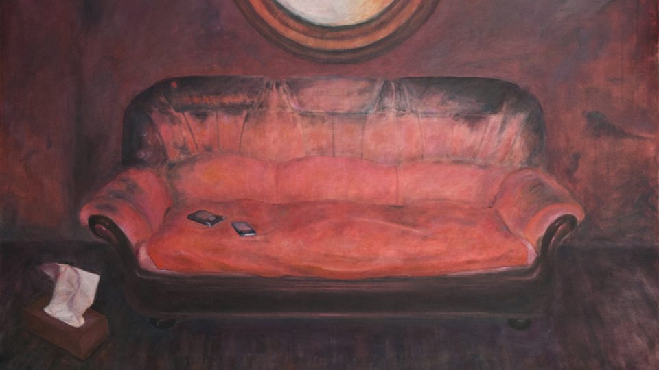 Contemporary oil painting from Surrogate Portraits series by Augustin Razvan Radu