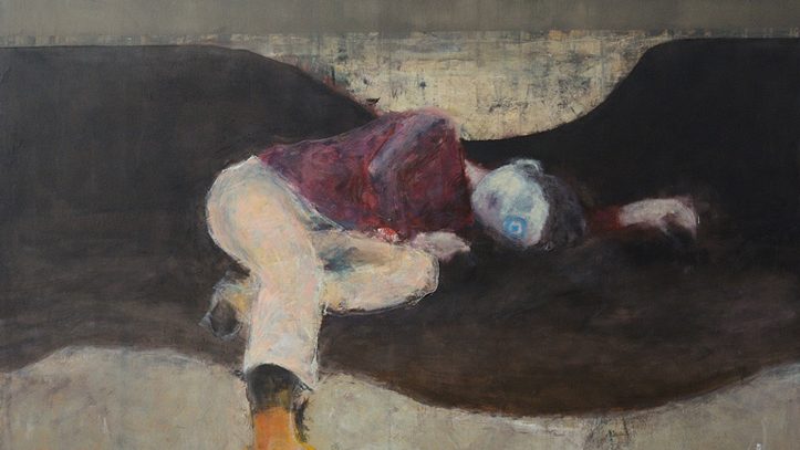 Contemporary oil painting from Sleep series by Augustin Razvan Radu