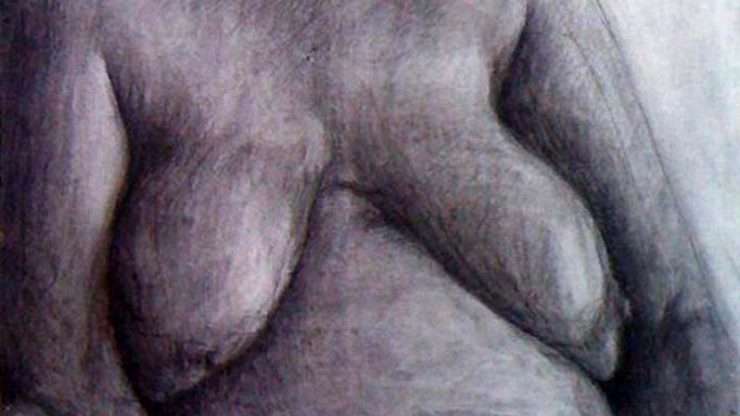 Work on paper by Romanian artist Augustin Razvan Radu