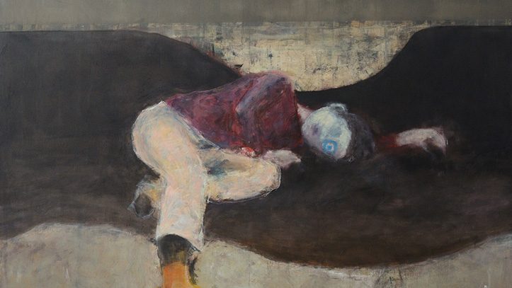 Sleep - Mixed media by Romanian painter Augustin Razvan Radu